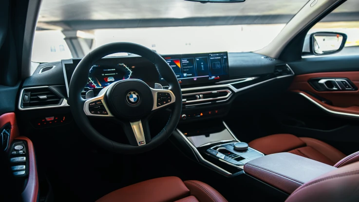 BMW 320i 2024 WHITE RENTAL IN DUBAI - undefined